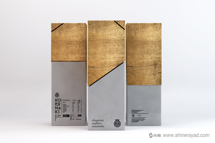 有機(jī)原木風(fēng)Koronaki希臘特級(jí)初榨橄欖油禮盒包裝設(shè)計(jì)-上海包裝設(shè)計(jì)公司欣賞1