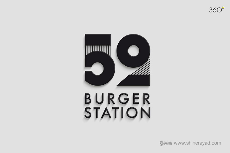 Burger Station 漢堡快餐餐廳餐飲logo設計-上海logo設計-上海品牌設計公司1