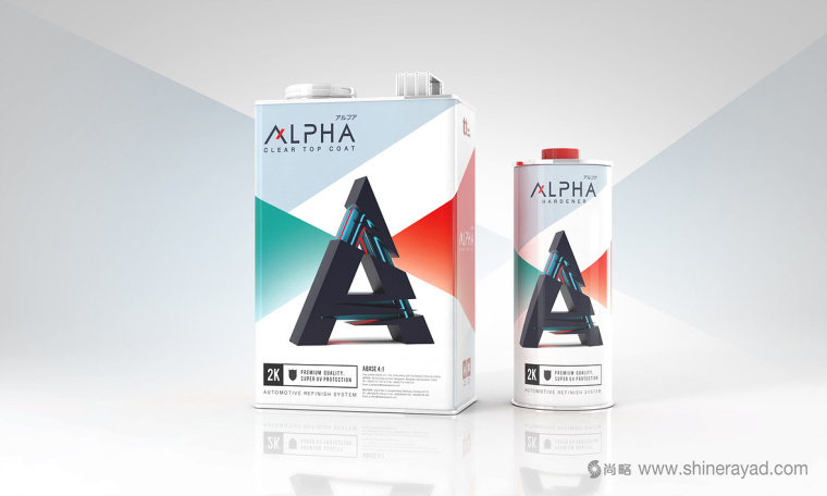 ALPHA 汽車涂層汽車車漆護(hù)理用品包裝設(shè)計(jì)-上海包裝設(shè)計(jì)公司設(shè)計(jì)欣賞3