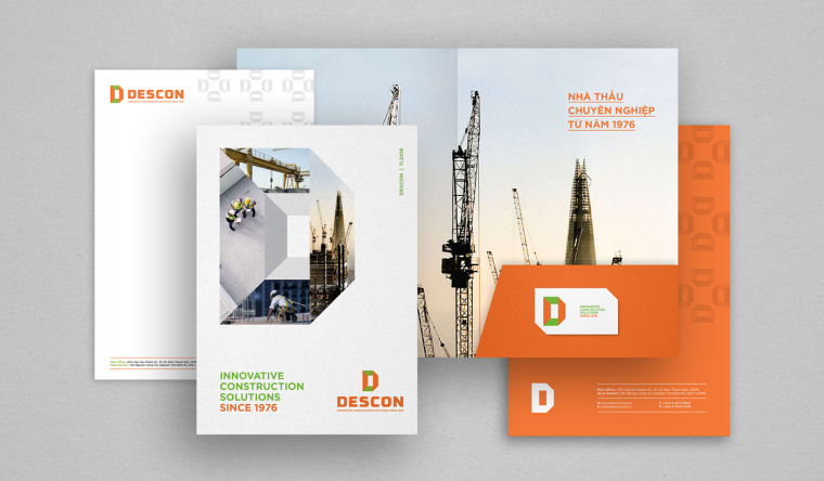 Descon 建筑工業公司品牌VI設計-上海VI設計公司