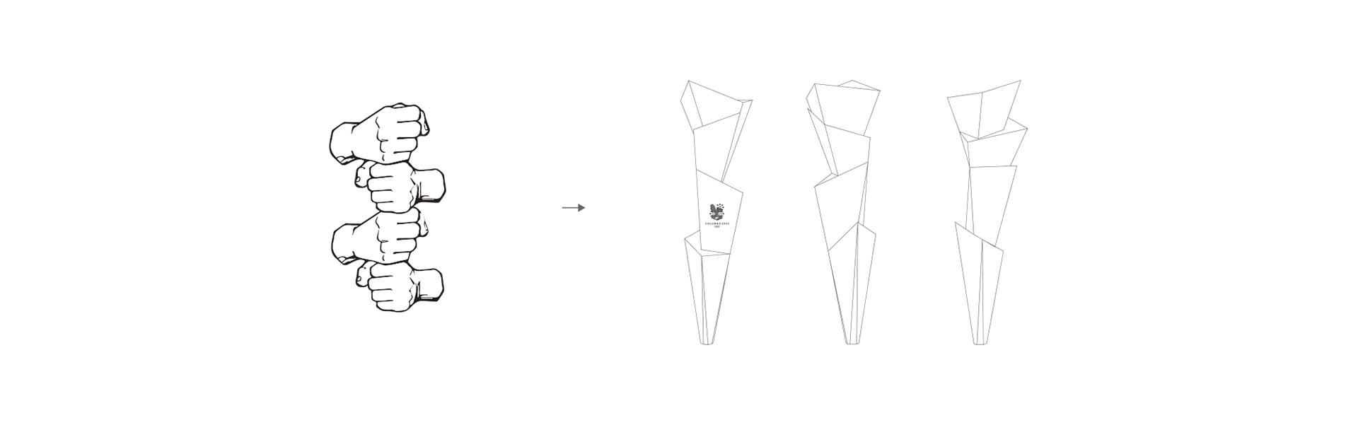 斯里蘭卡科倫坡2024年申奧“夢幻幾何圖案”風品牌視覺形象設計欣賞