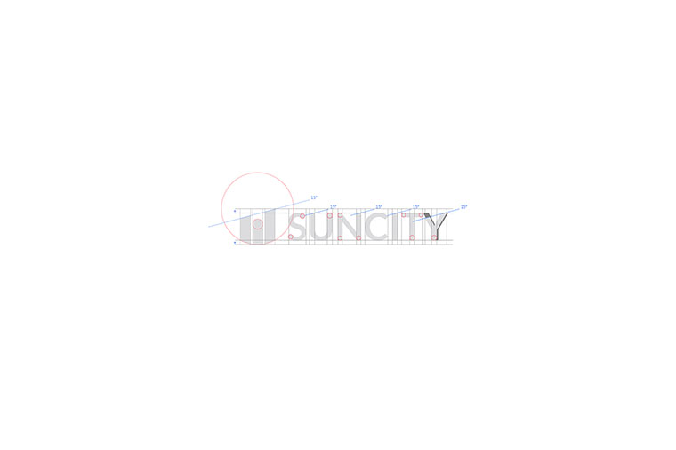 幾何圖形風格SUNCITY 建筑施工公司標志設計-上海標志設計公司