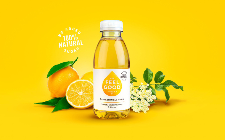 純凈自然風格 Feel Good 果汁飲料包裝設計品牌推廣