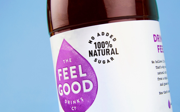 純凈自然風格 Feel Good 果汁飲料包裝設計品牌推廣