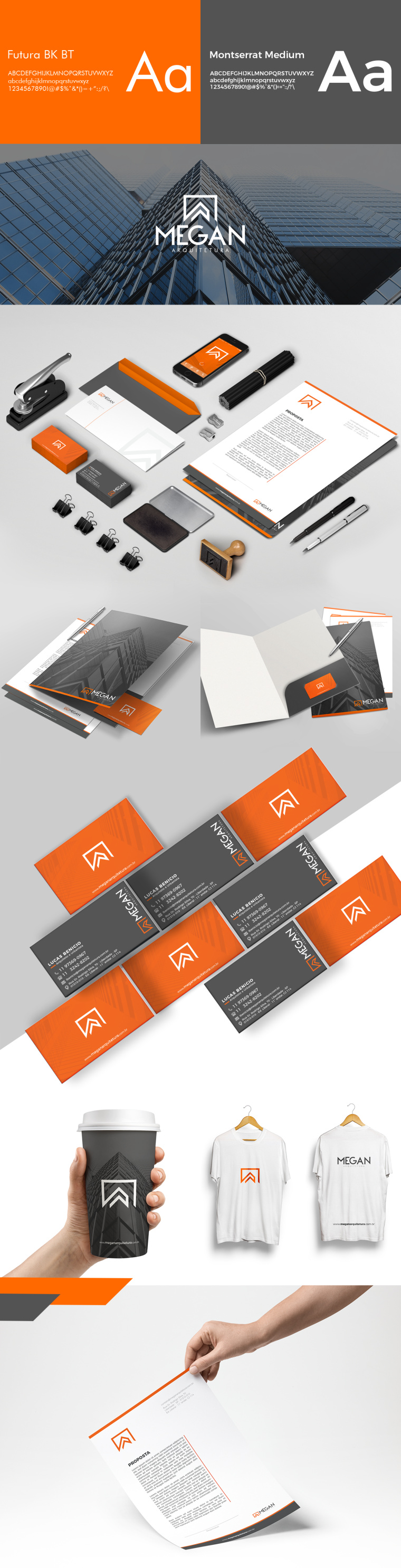 MEGAN建筑公司企業VI形象設計