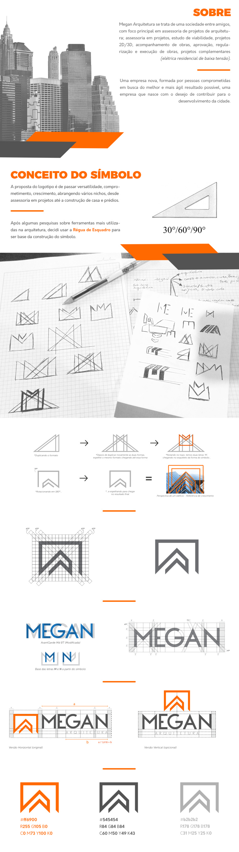 MEGAN建筑公司企業VI形象設計-標志設計