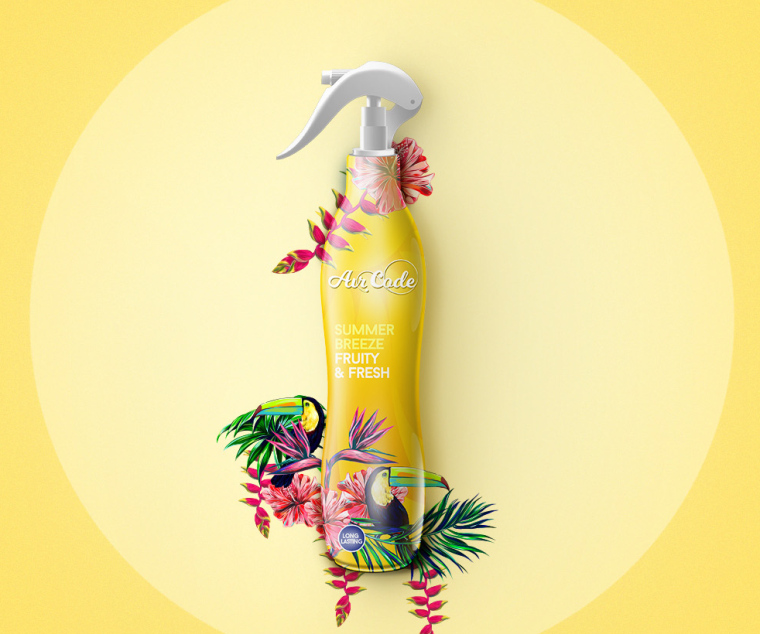 Air Code 空氣清新劑包裝設計花鳥插畫篇-上海包裝設計公司