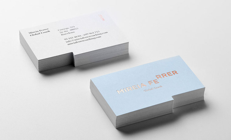尊貴而優雅的生活教練Mireia Ferrer品牌VI形象設計-名片設計