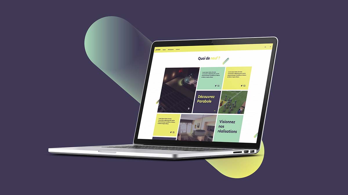 Parabole游戲公司企業網站設計“玩轉字母與望遠鏡”