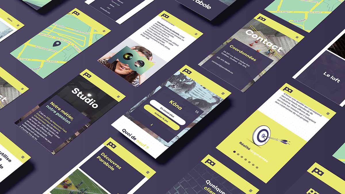 Parabole游戲公司企業網站設計“玩轉字母與望遠鏡”