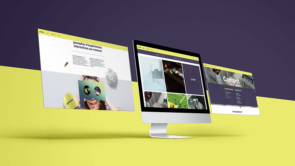 Parabole游戲公司企業網站設計“玩轉字母與望遠鏡”