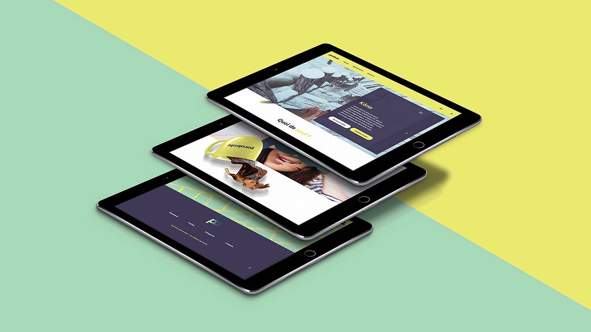 Parabole游戲公司企業網站設計“玩轉字母與望遠鏡”