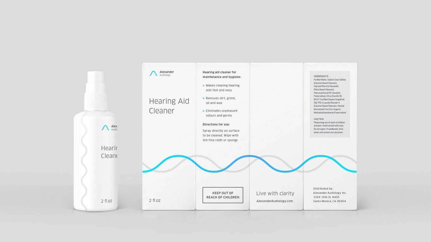 Alexander 聽力訓練醫療機構品牌VI設計-極致簡潔線性設計