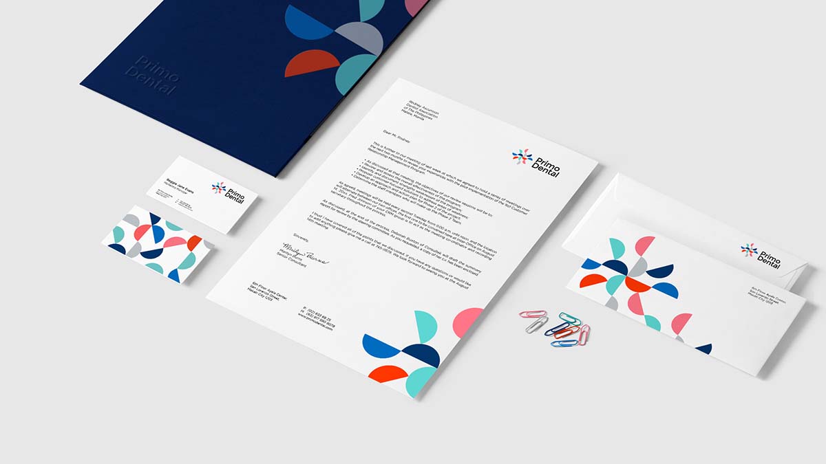 傳達微笑理念的Primo Dental牙科牙醫連鎖機構logo設計品牌VI形象設計