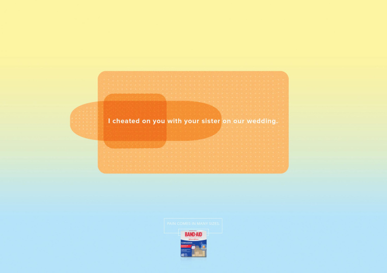 BAND-AID邦迪創(chuàng)可貼“大小補(bǔ)丁系列”產(chǎn)品平面創(chuàng)意廣告欣賞-騙子篇