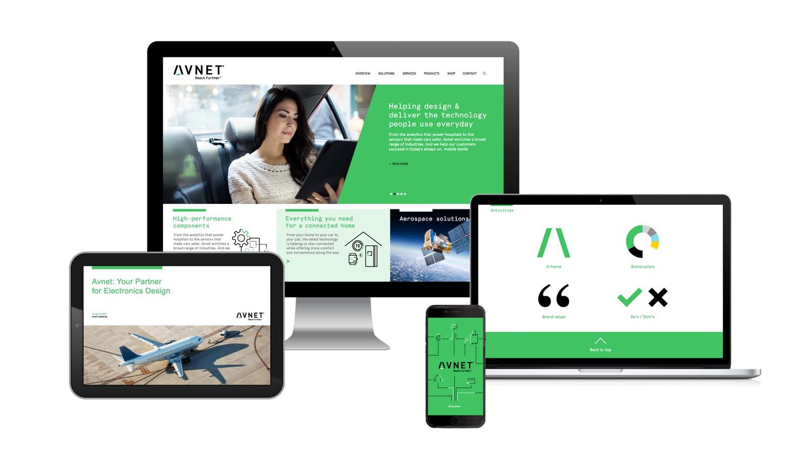 AVNET電子元件集團新品牌logo與視覺形象VI設計