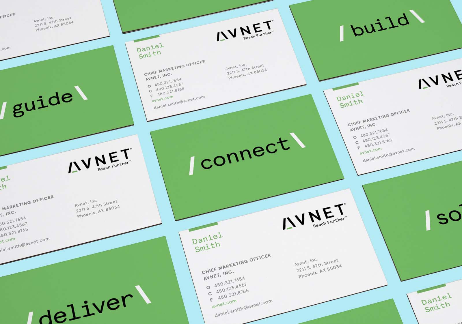 AVNET電子元件集團新品牌logo與視覺形象VI設計