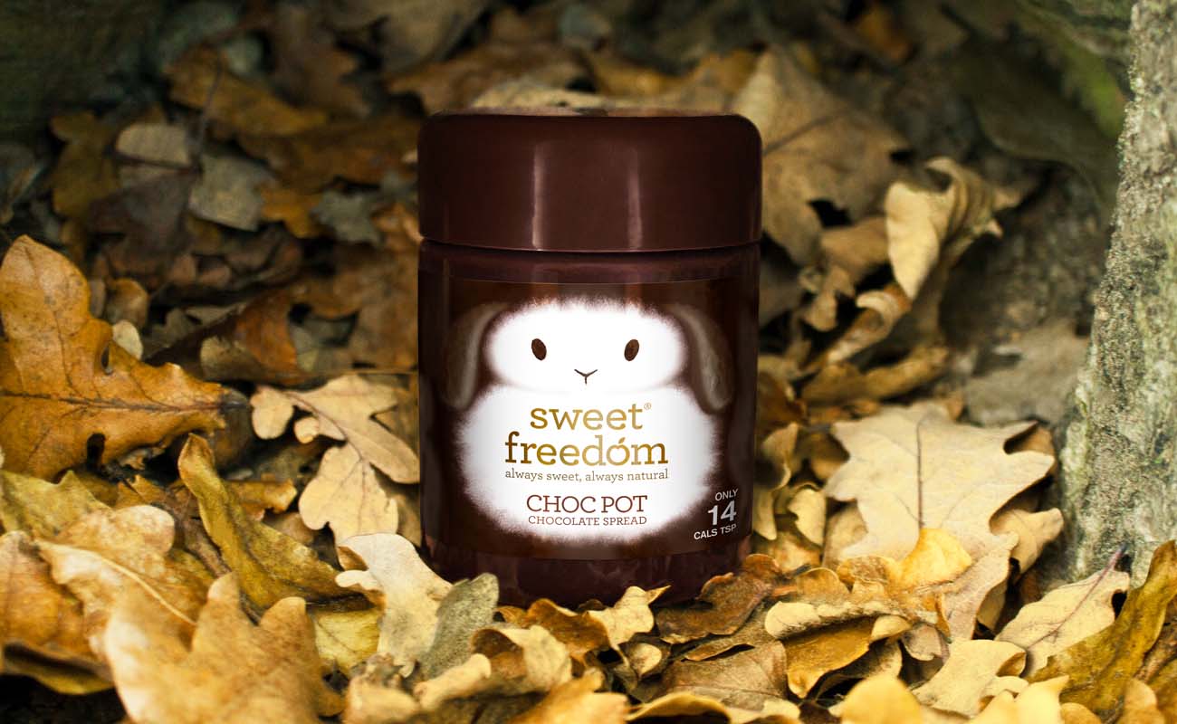 甜蜜的自由天然水果糖漿包裝設計，利用動物表現產品適合糖尿病患者的特性