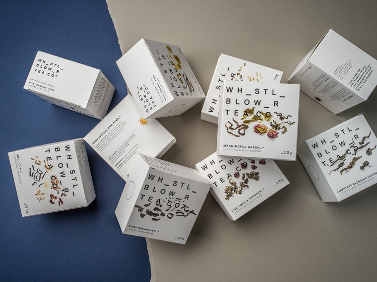 這個的醒目茶葉包裝設計，散而不亂，有序留白，調性極高，會讓你填入空白