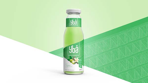 引用神話色彩和水果結合的Ybá冰茶飲料包裝設計欣賞