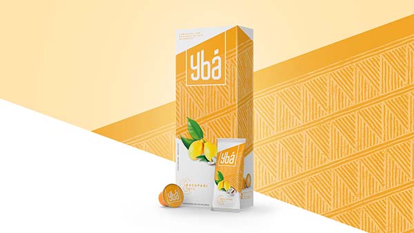 引用神話色彩和水果結合的Ybá冰茶飲料包裝設計欣賞