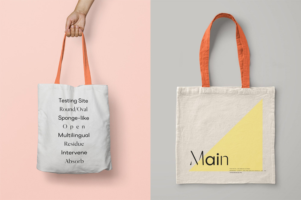 靈活多變簡約logo設計VI設計-洛杉磯博物館The Main更新品牌形象