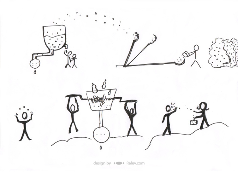 Juzz 有機蘋果果汁品牌插畫設計-上海品牌設計公司