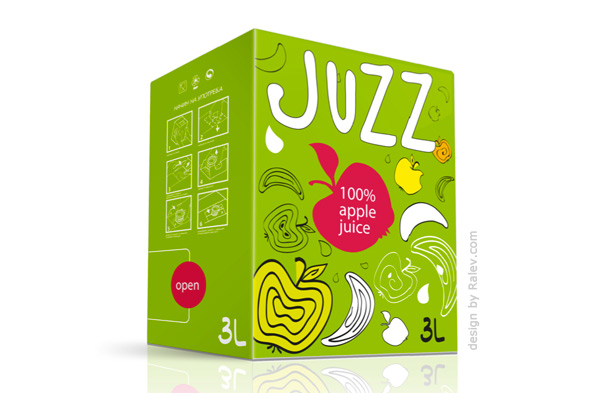 Juzz 有機蘋果果汁包裝設計-上海包裝設計公司