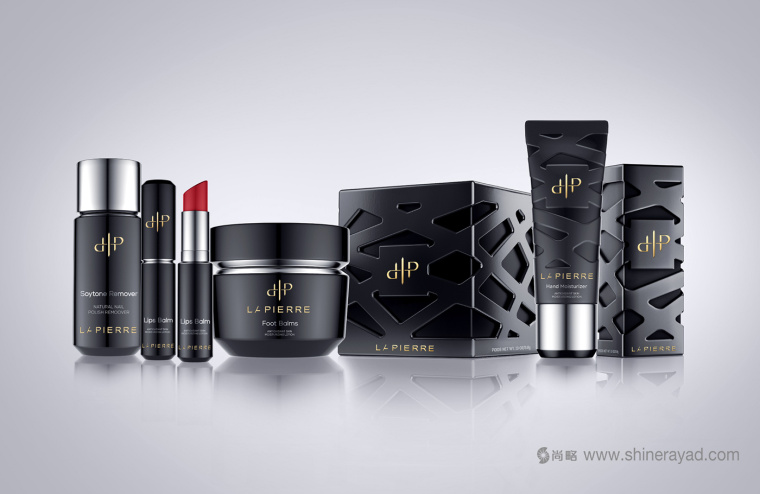 LaPierre 指甲油品牌浮雕鏤空風格包裝設計-上海化妝品包裝設計公司