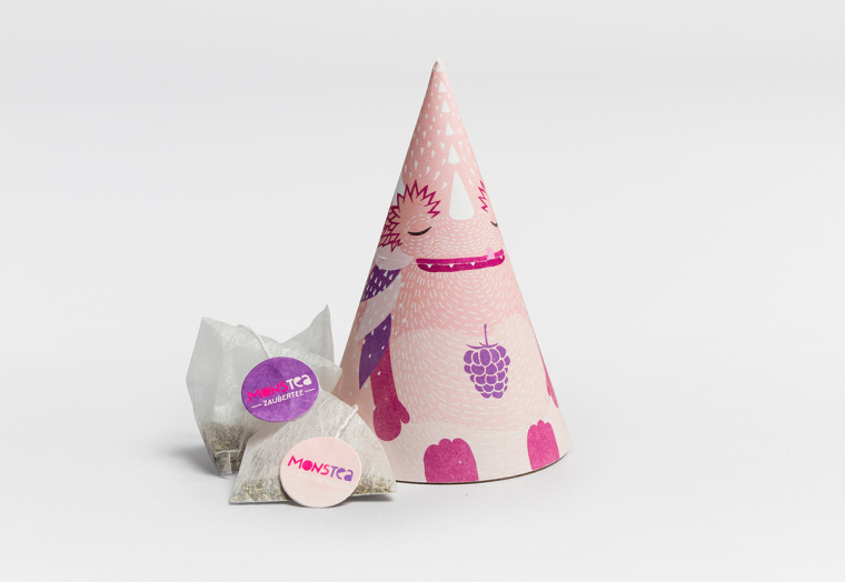 冰淇淋蛋筒造型兒童茶葉創意包裝設計-上海包裝設計公司設計欣賞