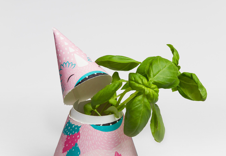 冰淇淋蛋筒造型兒童茶葉創意包裝設計-上海包裝設計公司設計欣賞