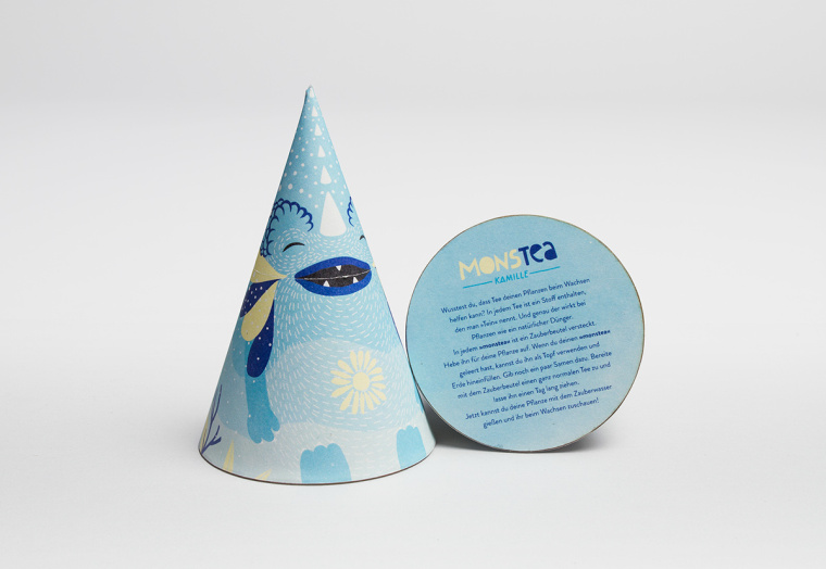 冰淇淋蛋筒造型兒童茶葉創意包裝設計-上海包裝設計公司設計欣賞