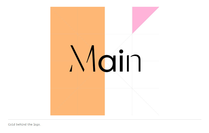 靈活多變簡約logo設計VI設計-洛杉磯博物館The Main更新品牌形象