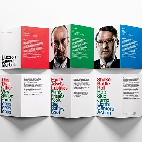 上海畫冊設計公司分享：13個折疊的宣傳冊設計宣傳折頁設計創意案例