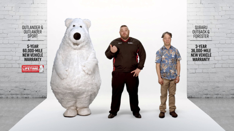 19個在廣告活動中享譽世界的最佳吉祥物-三菱的白熊bloopers和可愛的失敗