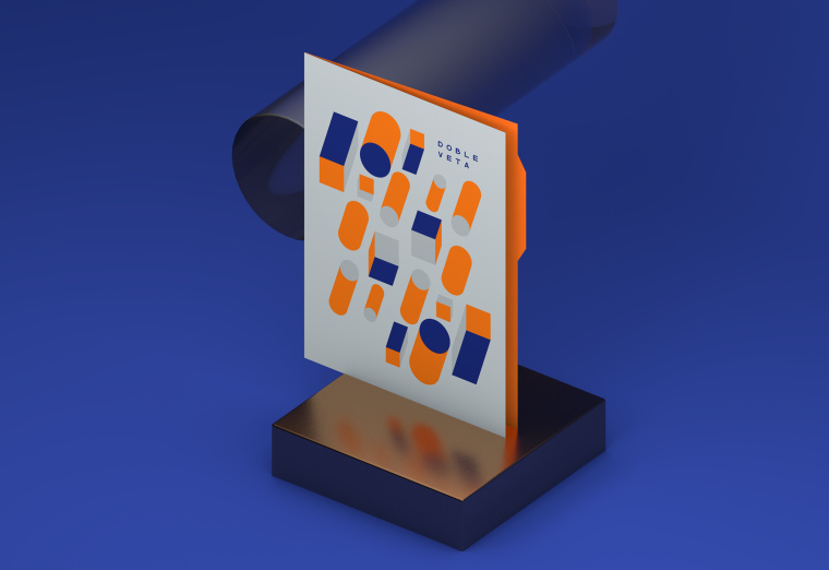 亮色立體效果 Doble Veta 建筑公司VI設計/企業視覺識別VI設計