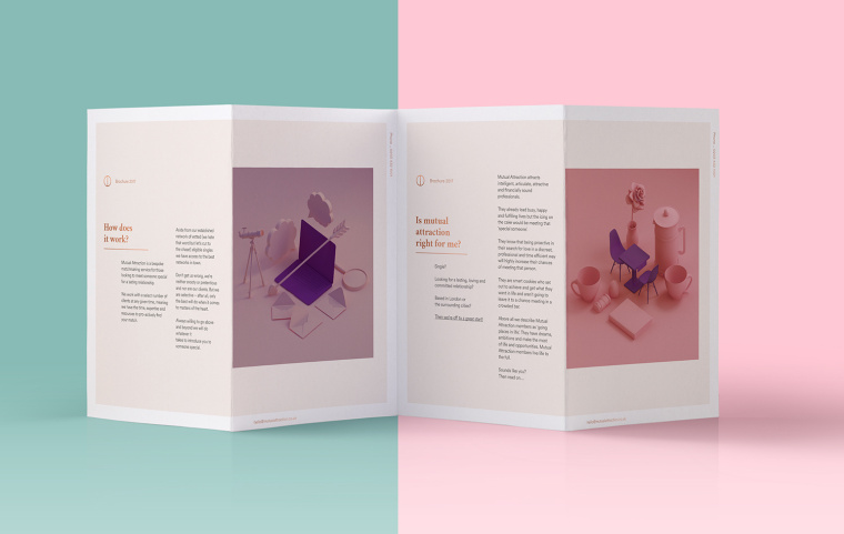 Mutual Attraction “相互吸引力”約會與婚介服務機構標志設計VI設計
