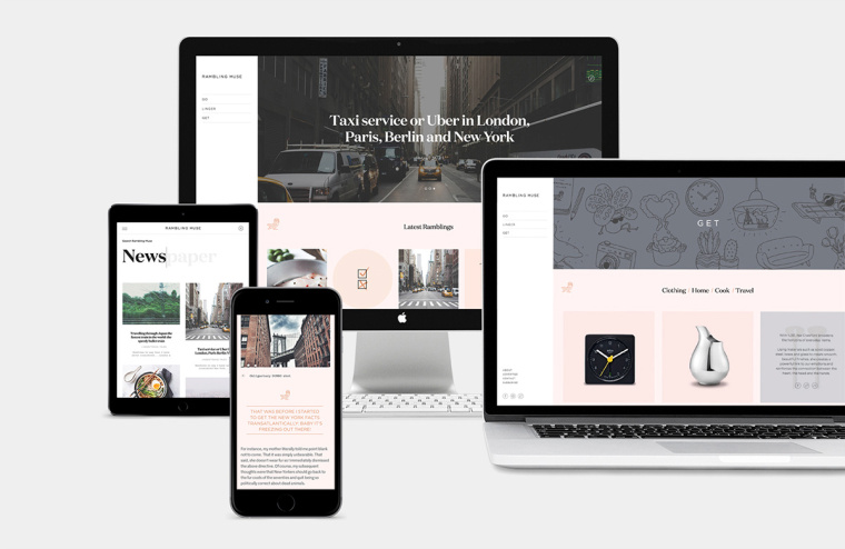 Rambling繆斯餐飲品牌形象設計-網站設計