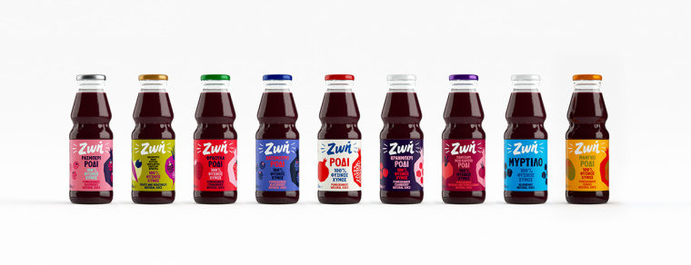 Zoe 石榴汁果汁包裝設計“剪紙拼貼”篇-上海包裝設計公司