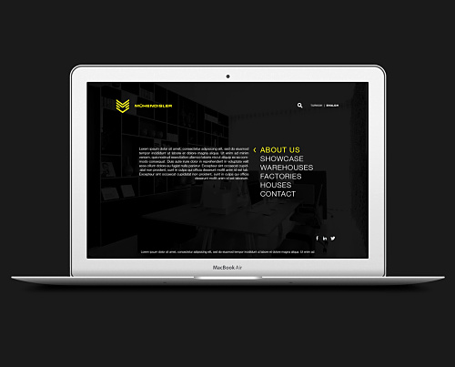 Mhendisler建筑公司幾何線條風格企業VI設計