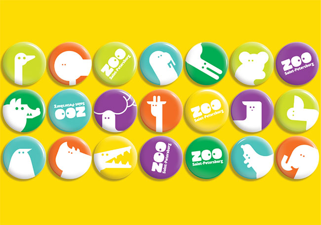 圣彼得堡動物園logo設(shè)計品牌視覺形象設(shè)計-上海logo設(shè)計-上海品牌設(shè)計公司