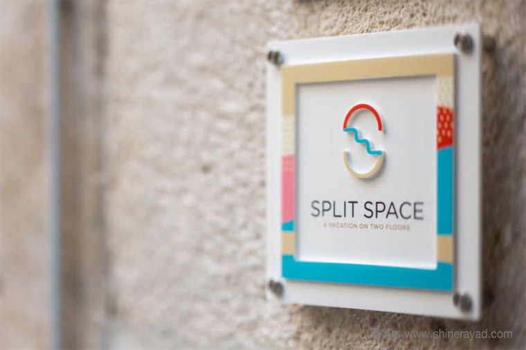 Split Space 旅游度假公寓酒店logo設計與品牌視覺形象VI設計