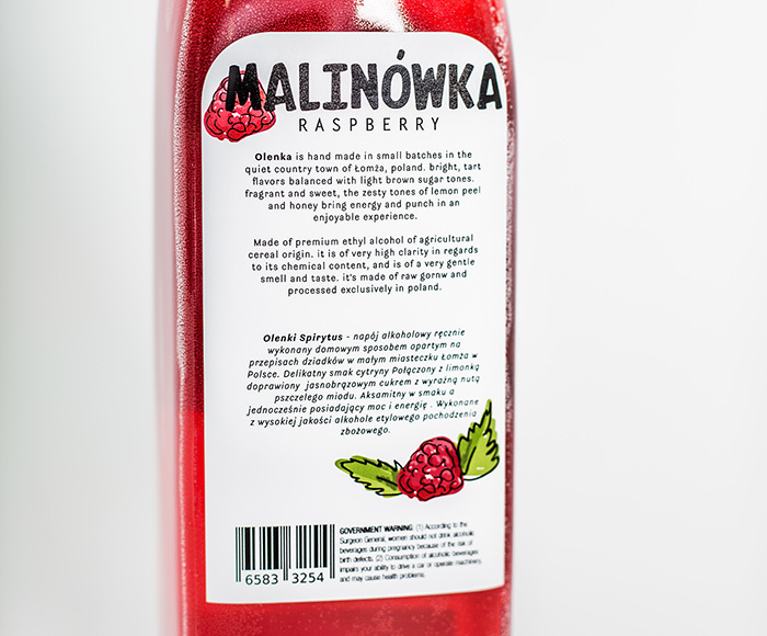 OLENKA 水果味伏特加酒果酒概念品牌包裝設計插畫設計-上海包裝設計公司