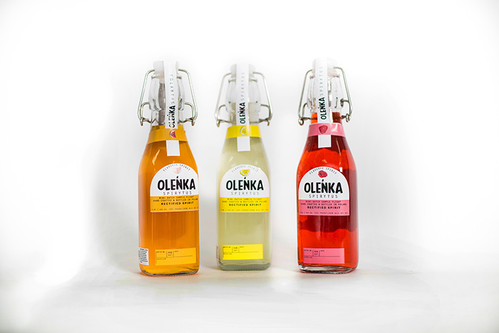 OLENKA 水果味伏特加酒果酒概念品牌包裝設計插畫設計-上海包裝設計公司