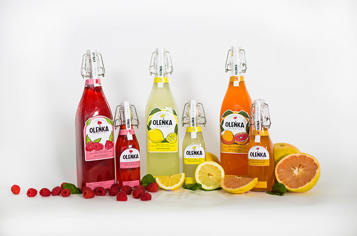 OLENKA 水果味伏特加酒果酒概念品牌包裝設計插畫設計-上海包裝設計公司