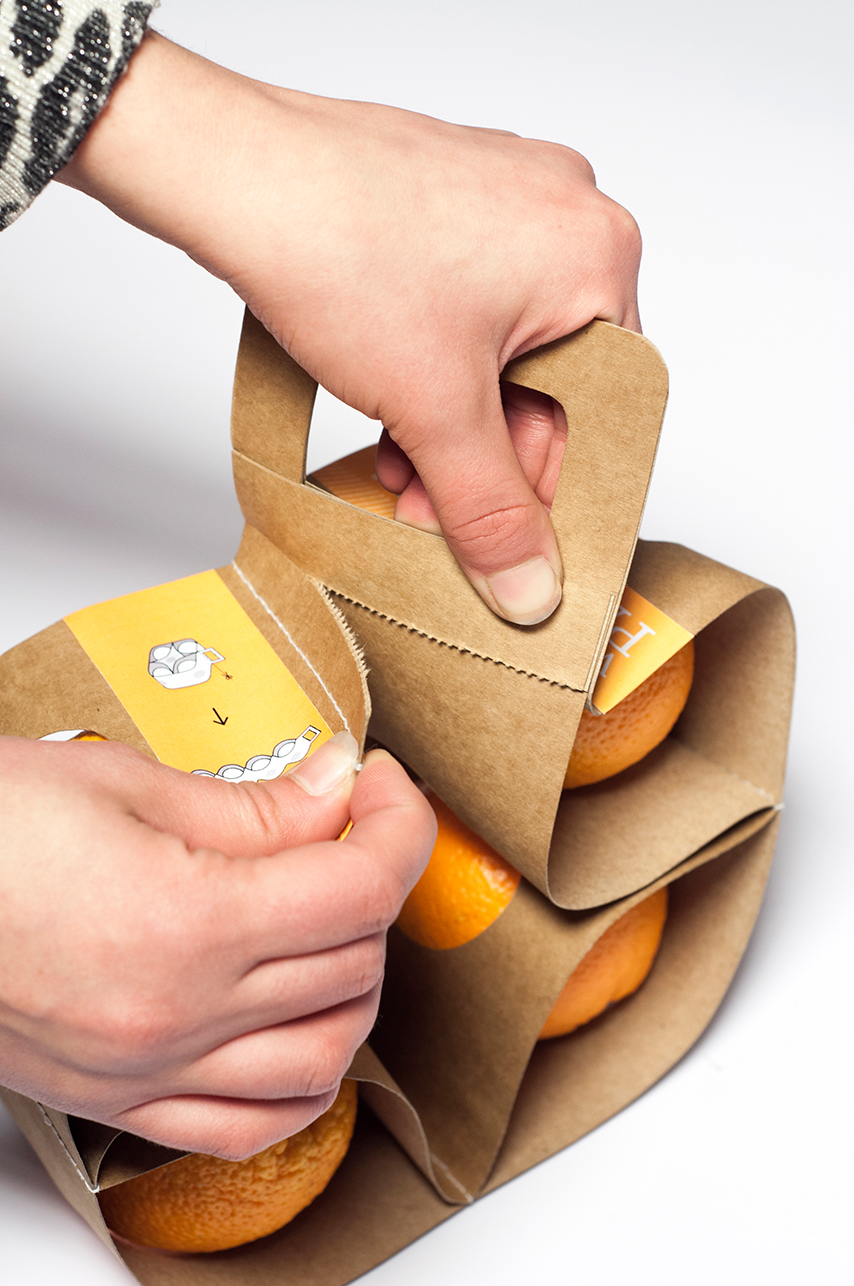 VitaPack便于攜帶0.5公斤橘子水果包裝設計-上海農產品包裝設計公司