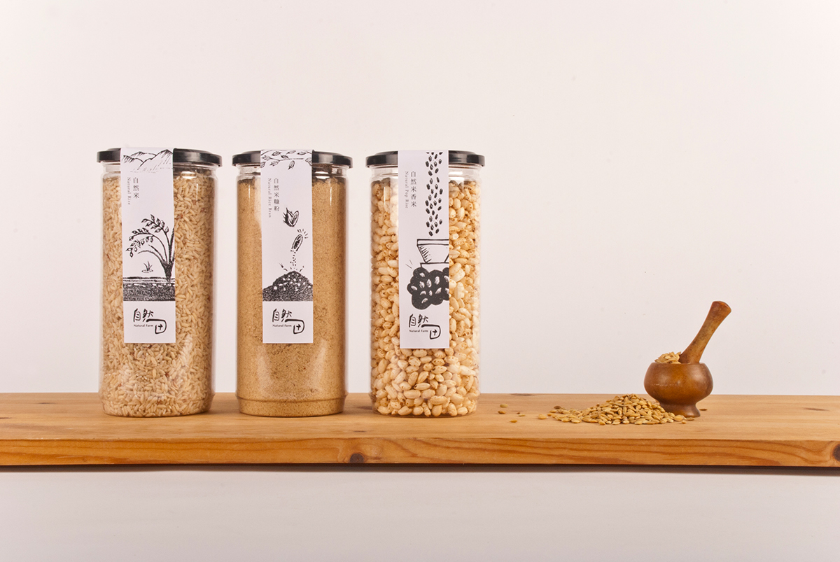 自然田天然農場農產品包裝設計-上海包裝設計公司