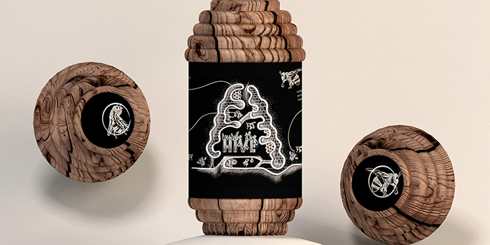 像蜂巢的蜂蜜蜂膠創(chuàng)意包裝設(shè)計-上海包裝設(shè)計公司