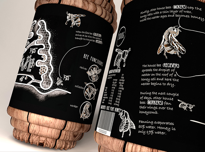 像蜂巢的蜂蜜蜂膠創意包裝設計-上海包裝設計公司