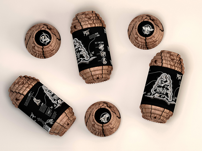 像蜂巢的蜂蜜蜂膠創意包裝設計-上海包裝設計公司